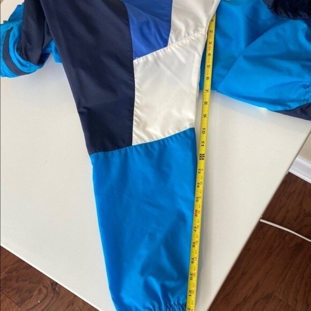 Vintage Nike Windbreaker Jacket Blue Colorblock 90s Retro Mens XL Lightweight - Picture 12 of 16
